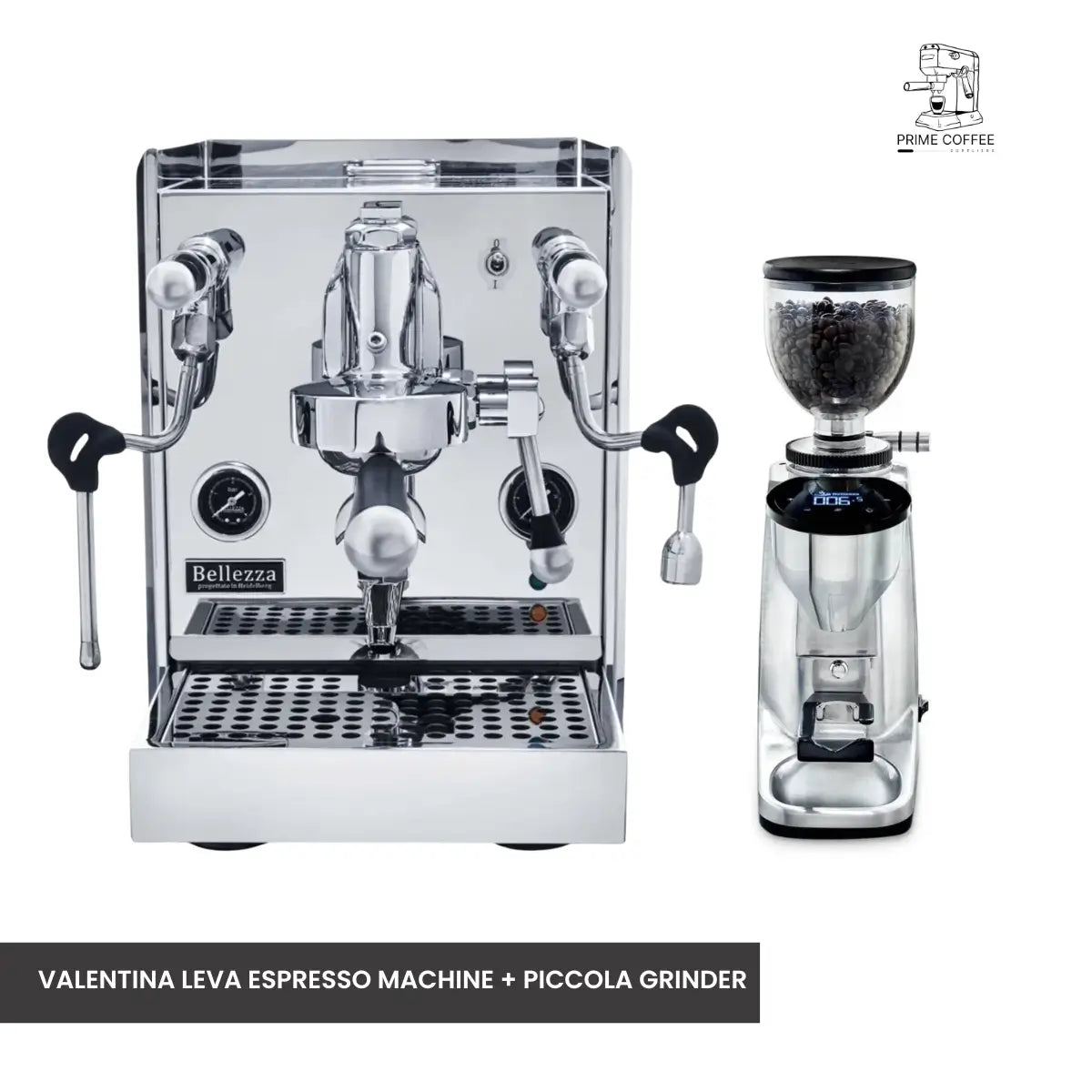 Bellezza Home Espresso Bundle - Valentina Leva Espresso & Piccola Grinder