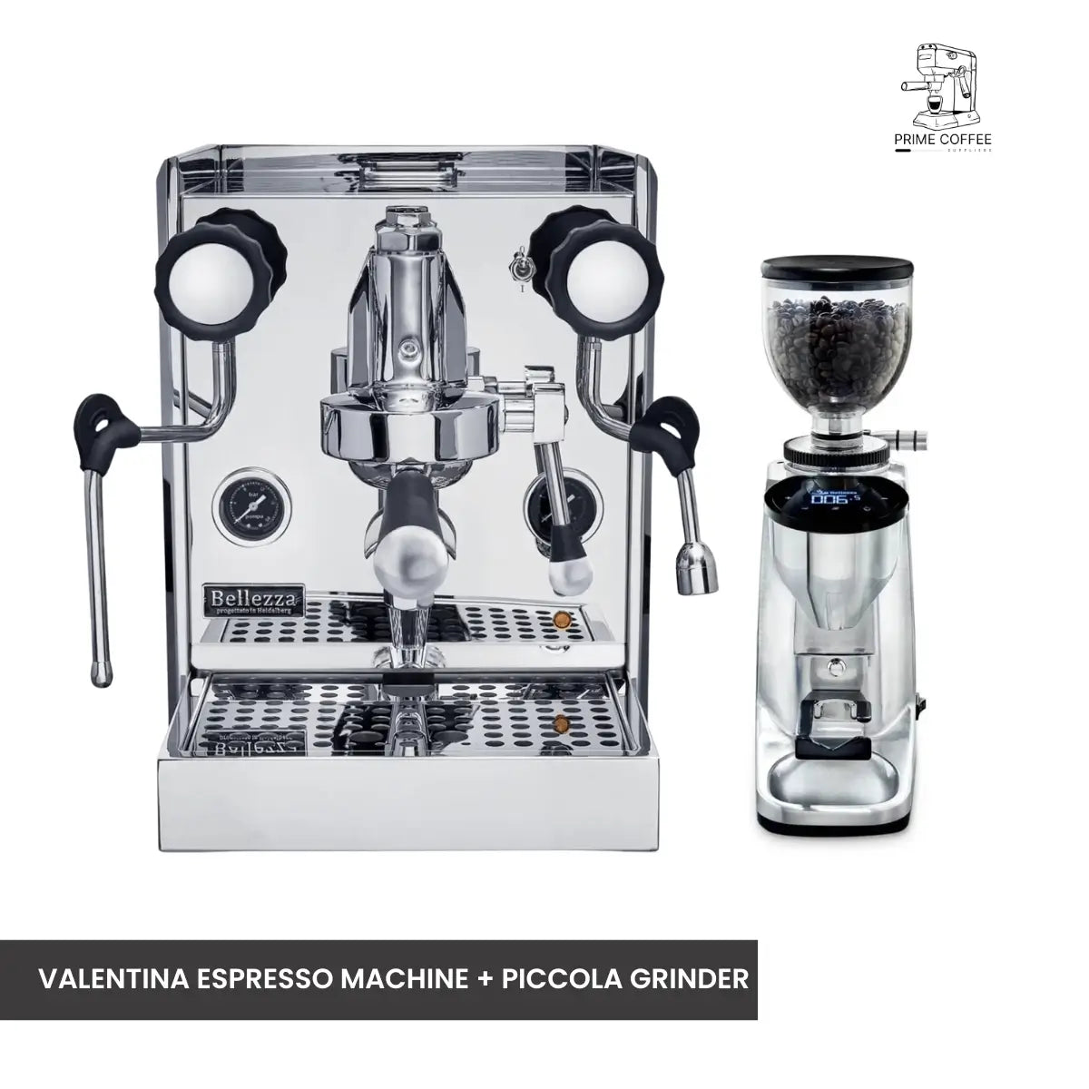 Bellezza Home Espresso Bundle - Valentina Leva Espresso & Piccola Grinder