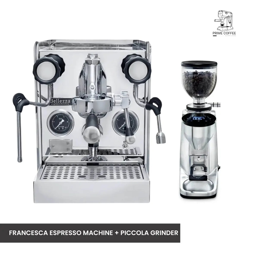 Bellezza Home Espresso Bundle - Francesca and Francesca Leva Espresso & Piccola Grinder
