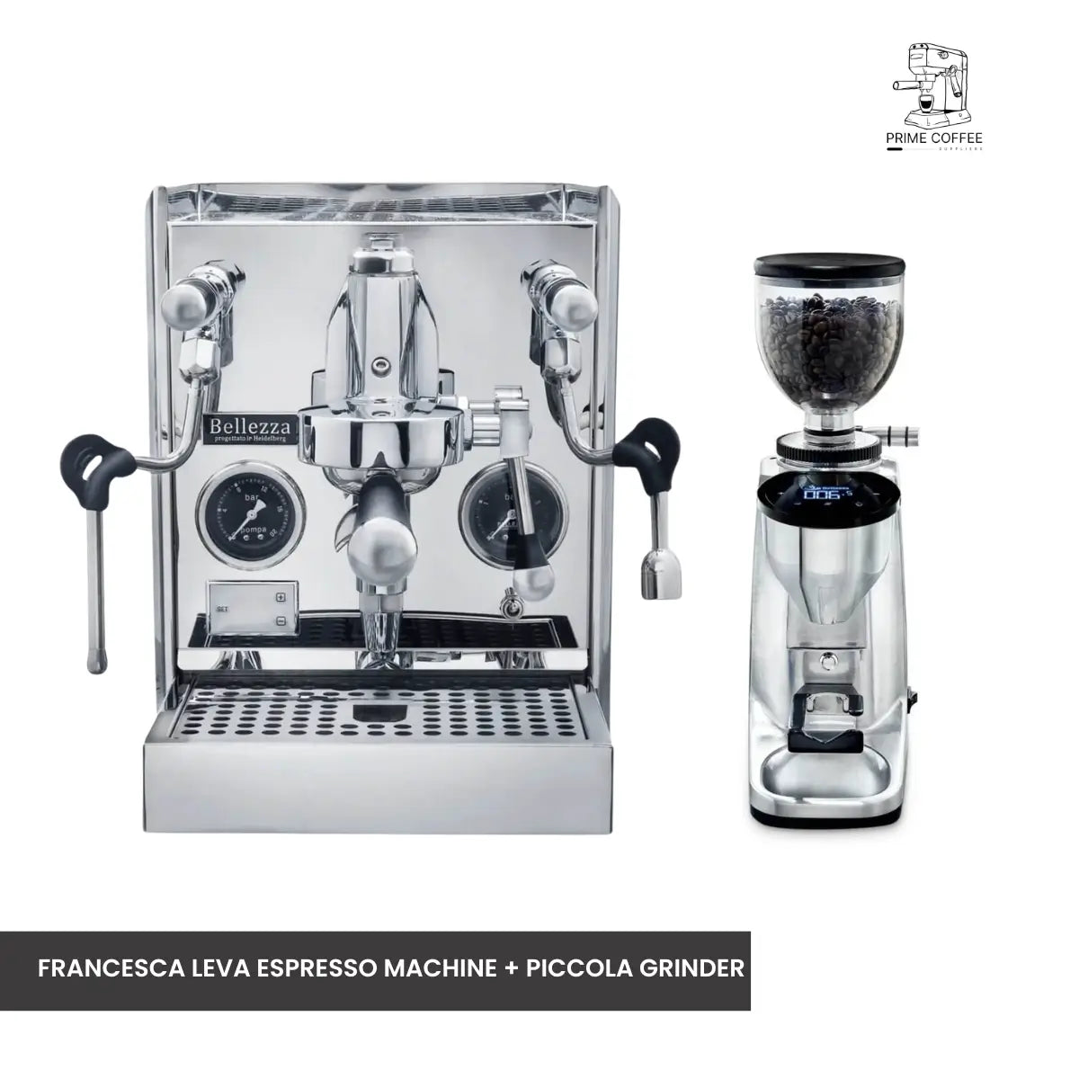 Bellezza Home Espresso Bundle - Francesca and Francesca Leva Espresso & Piccola Grinder