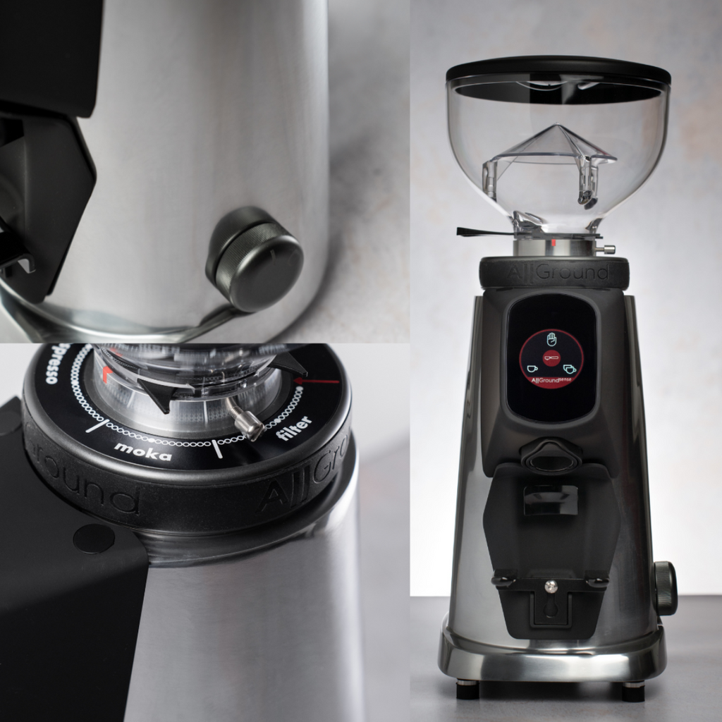 Fiorenzato All Ground Sense Espresso Grinder - Chrome/Black (Used Model)