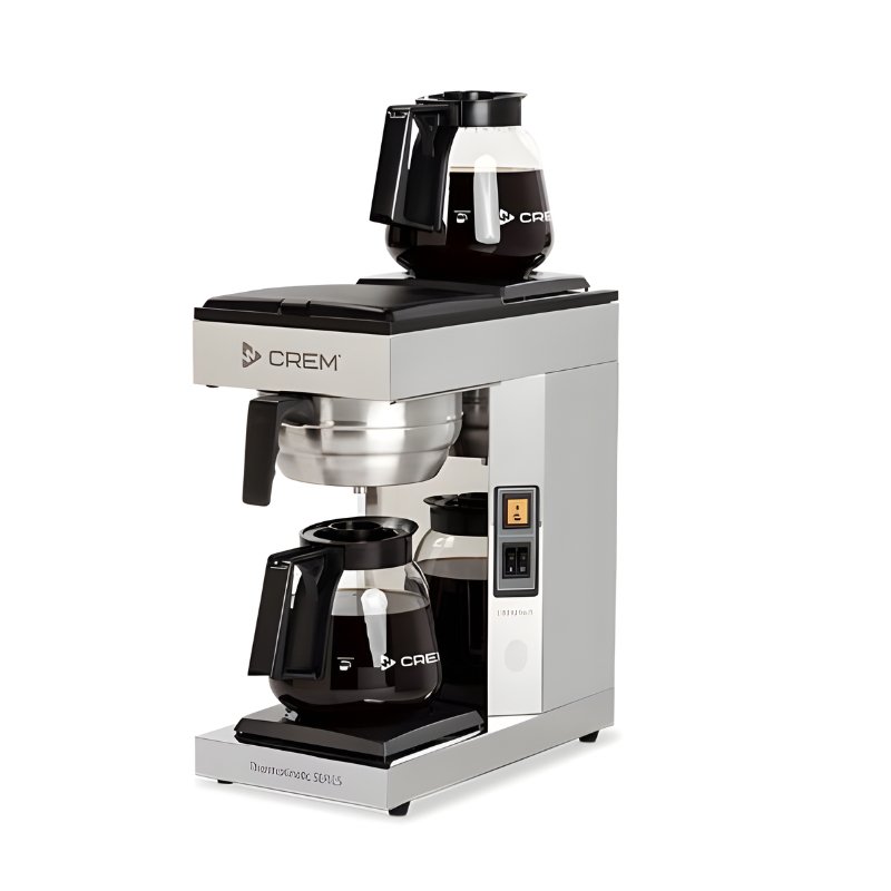 CREM A2 TK-Series Double Plate Table Top Pour & Serve + 2 x 1.8L Decanters + 25 Filter Papers