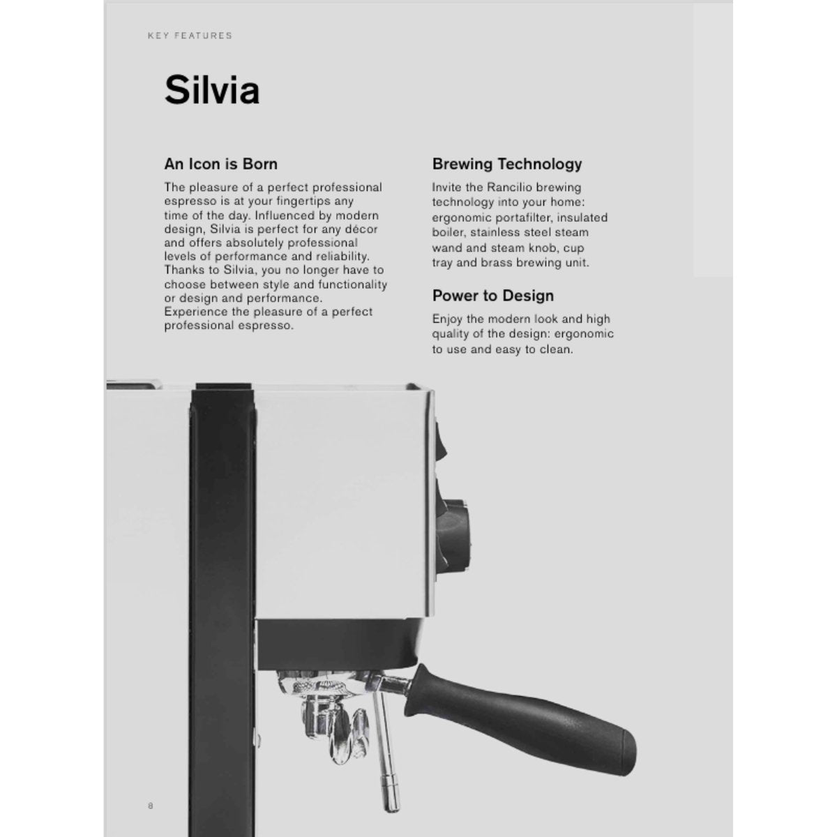 Rancilio Silvia Home Starter Espresso Bundle + Stile Grinder & Coffee Beans