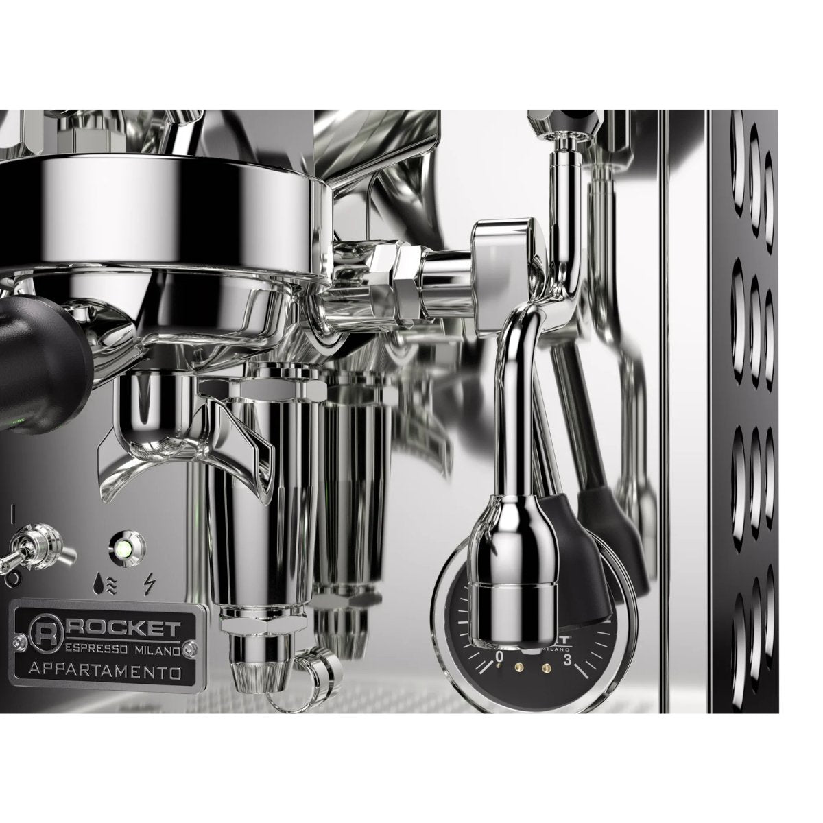 Rocket Appartamento TCA Espresso Machine - Temperature Control - Steel/Black