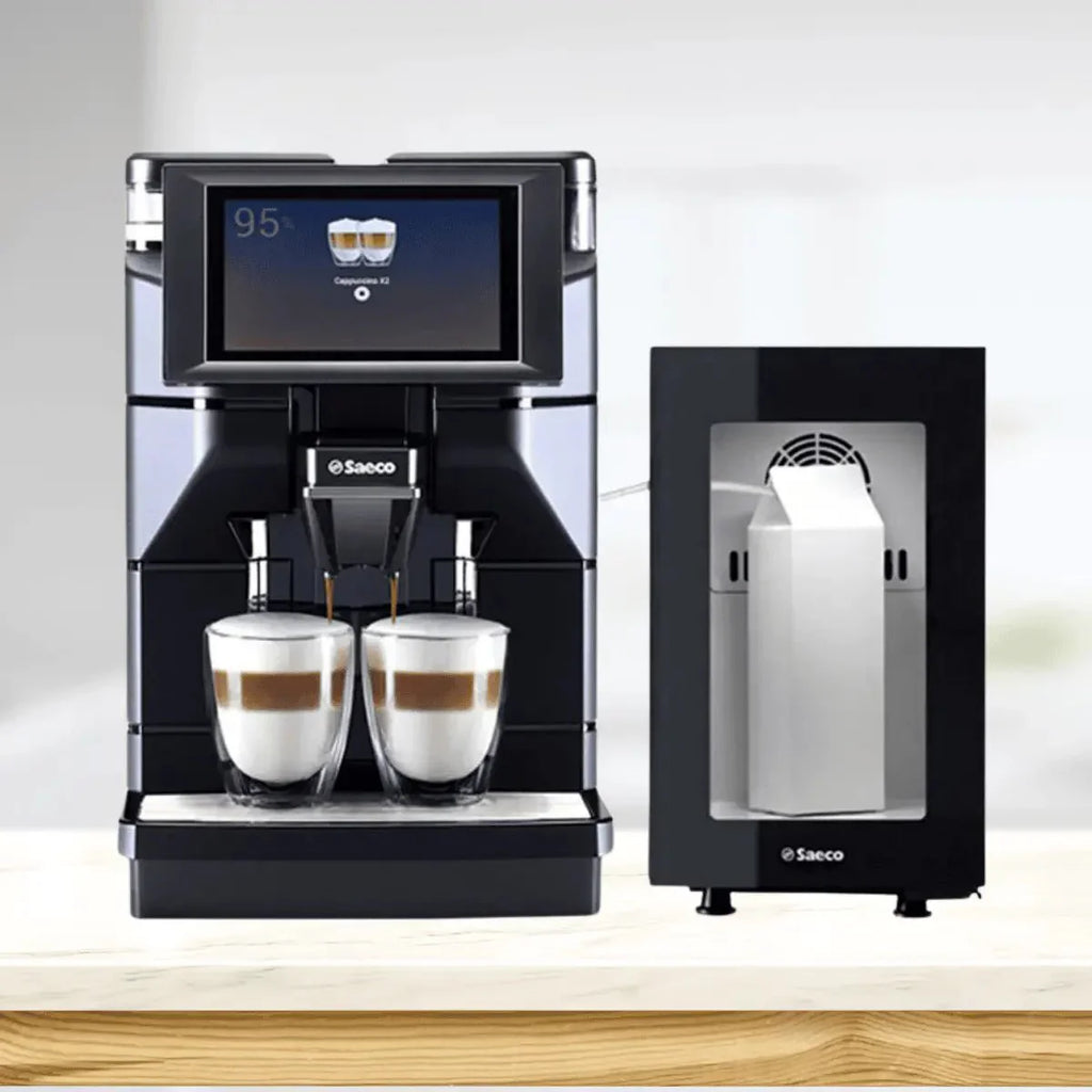Saeco Magic M1 Espresso Machine + Saeco FR7L-N Fridge Home Bundle Kit