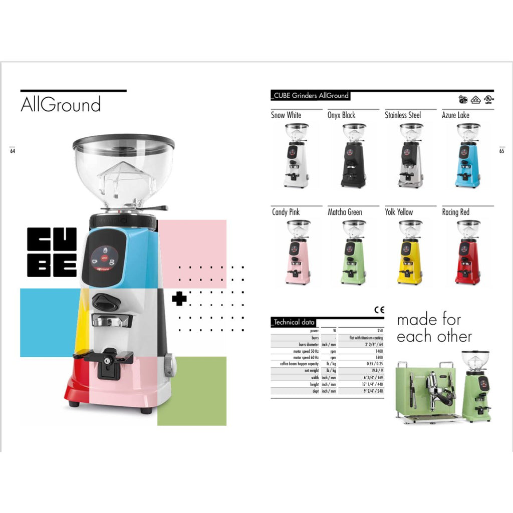 SanRemo Cube All ground Sense Home Grinder - Grind By Weight