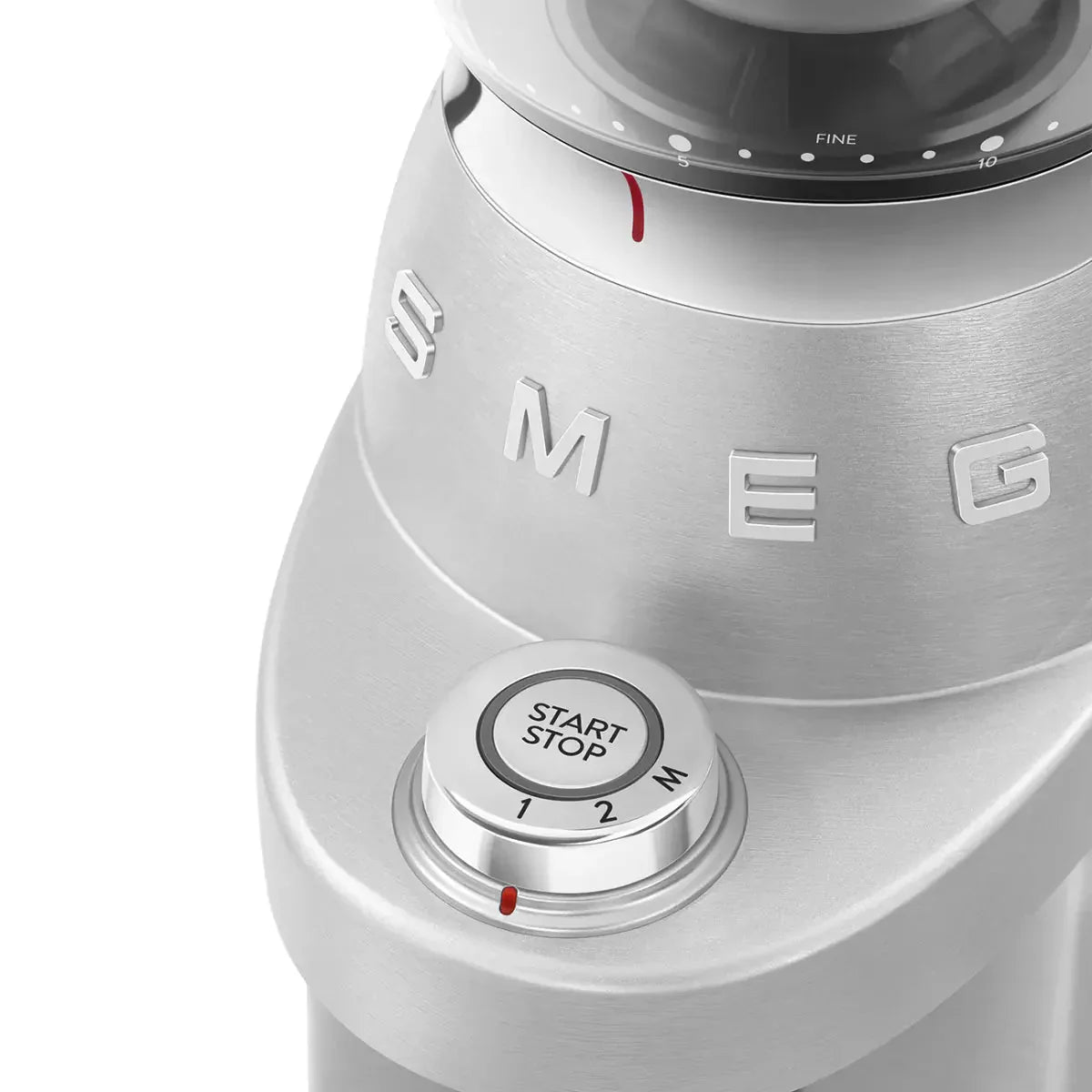 Smeg CGF02 Mini Pro Coffee Grinder in Stainless Steel