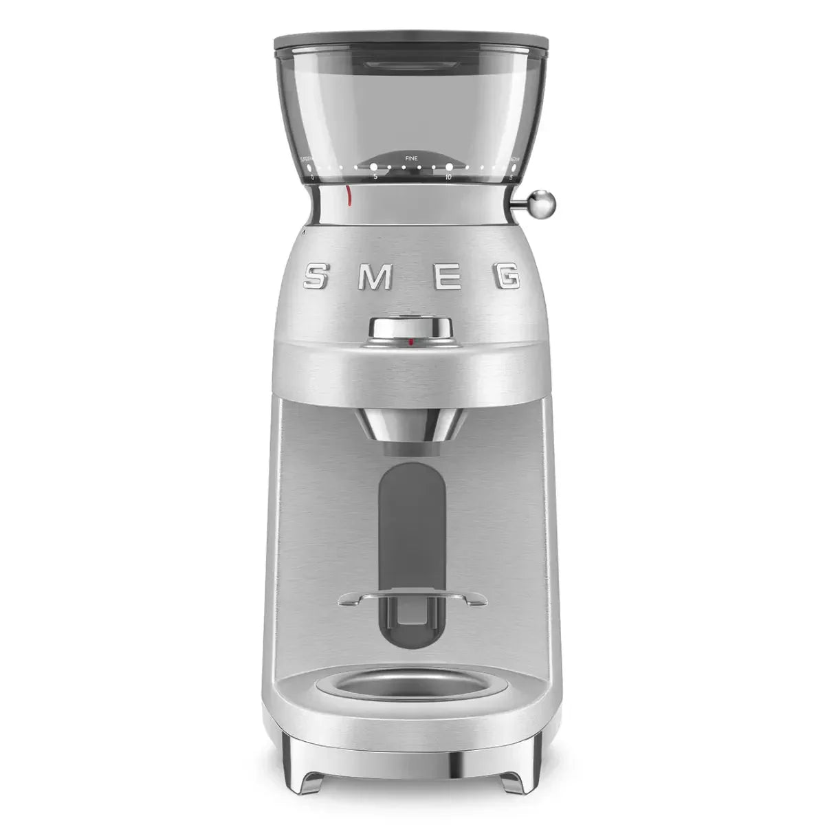 Smeg CGF02 Mini Pro Coffee Grinder in Stainless Steel