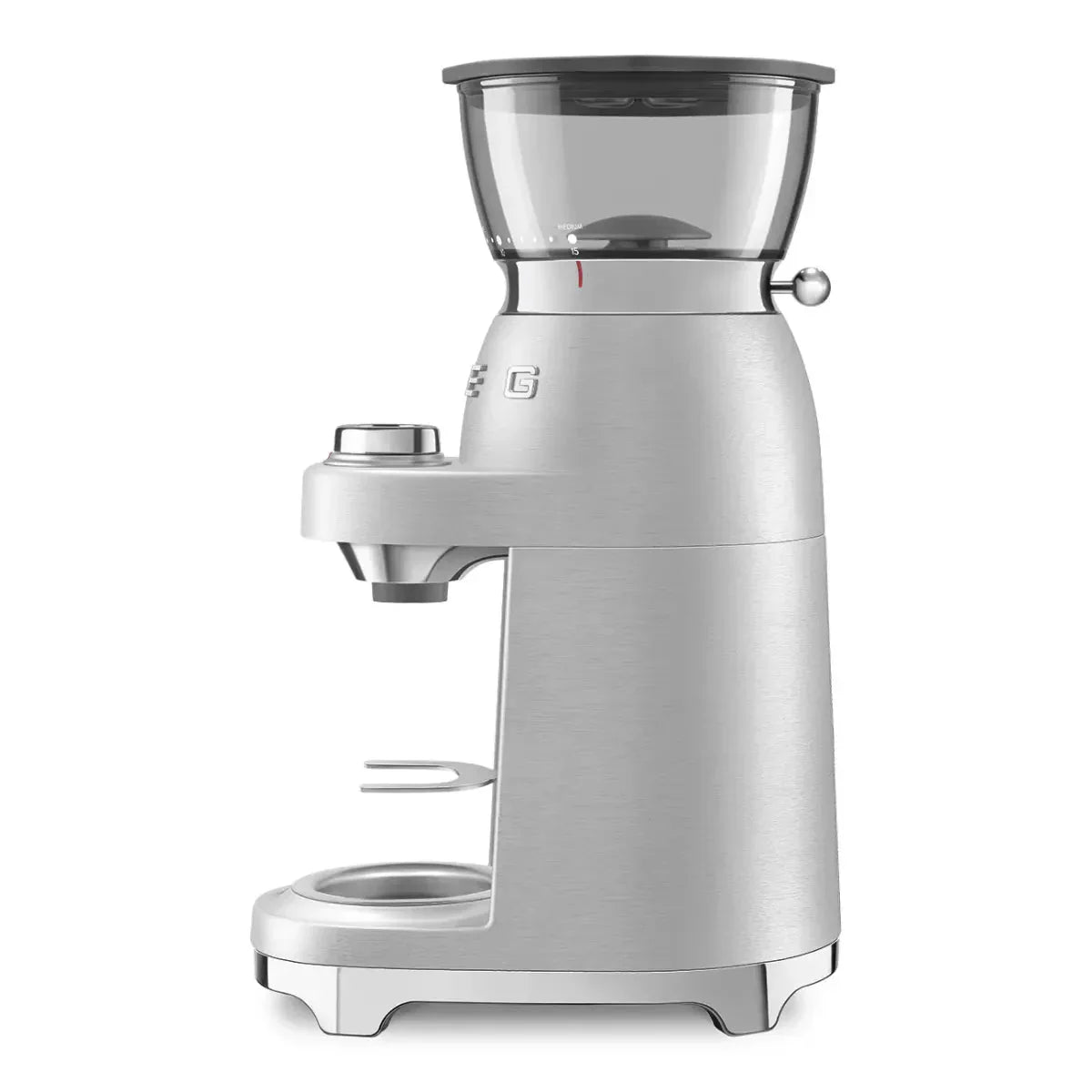 Smeg CGF02 Mini Pro Coffee Grinder in Stainless Steel