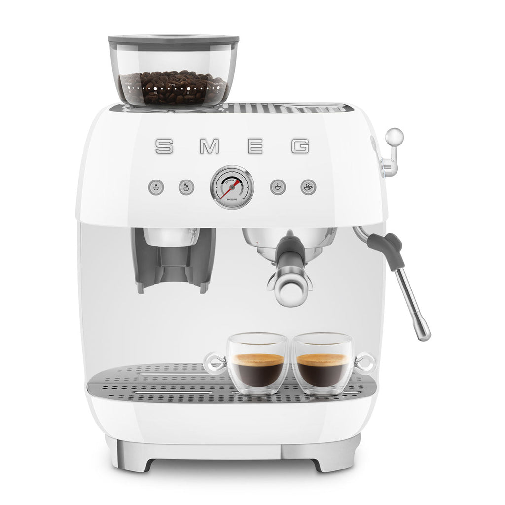 Smeg EGF03 Espresso Coffee Machine 50's Style - with Grinder