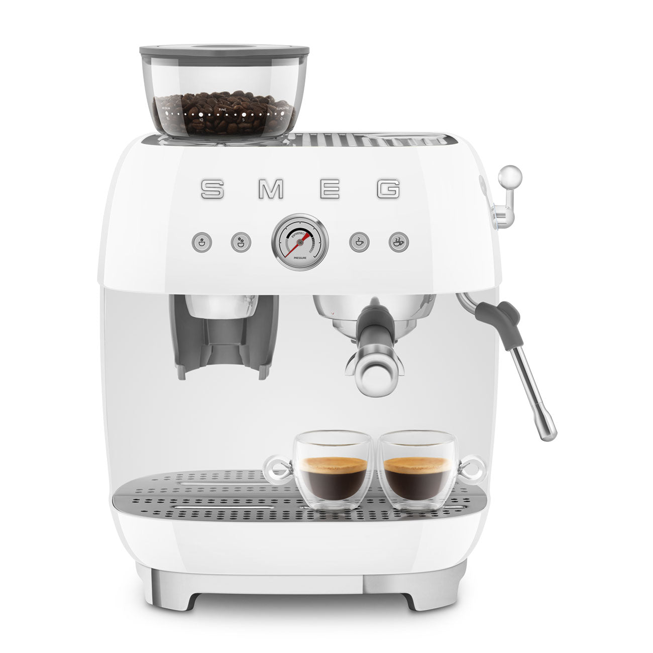 Smeg EGF03 Espresso Coffee Machine 50's Style - with Grinder