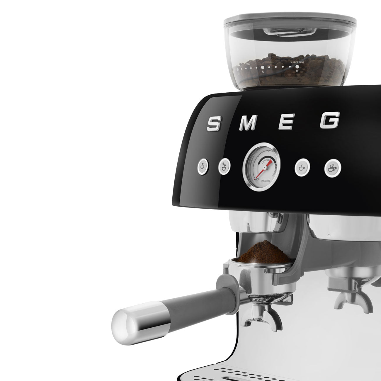 Smeg EGF03 Espresso Coffee Machine 50's Style - with Grinder