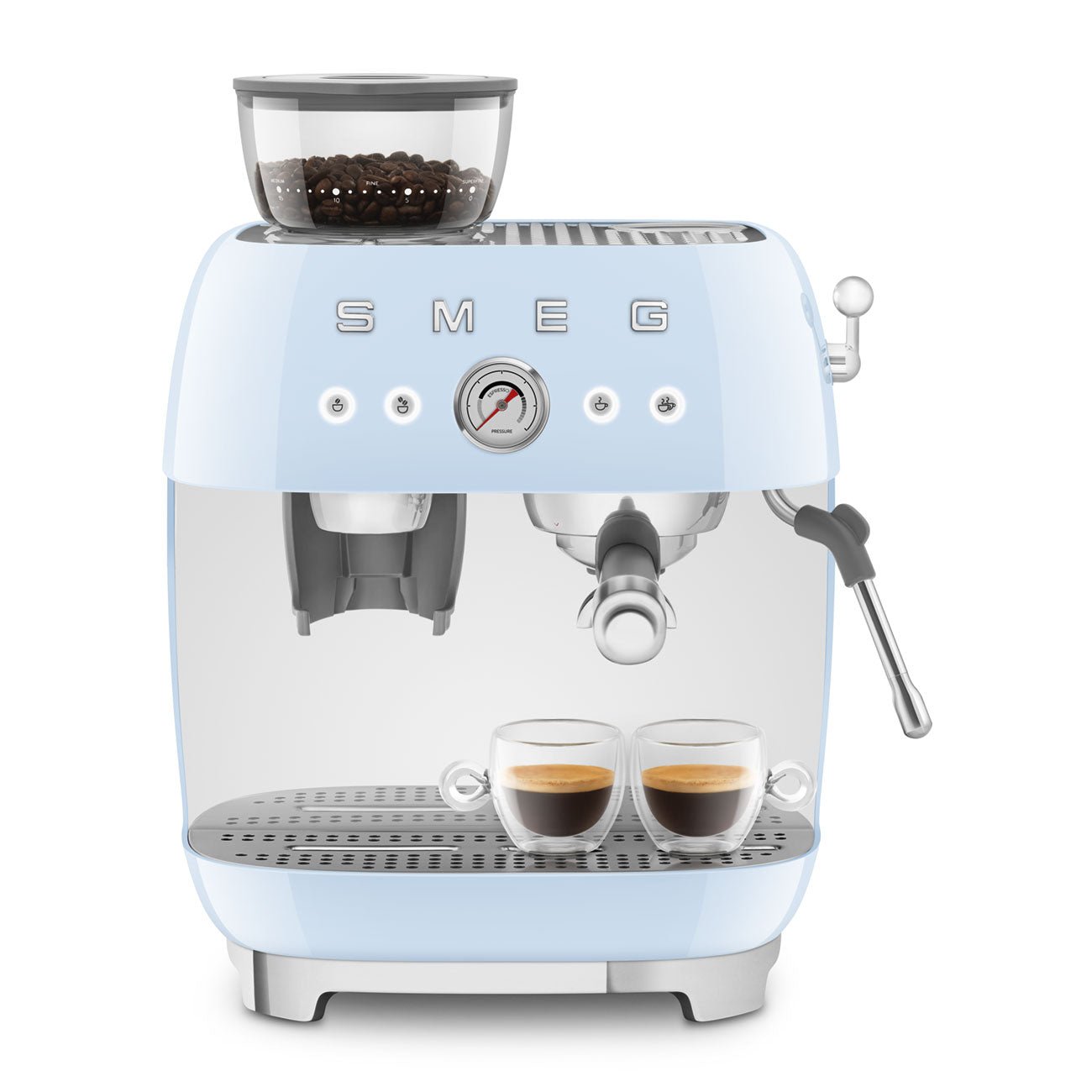 Smeg EGF03 Espresso Coffee Machine 50's Style - with Grinder