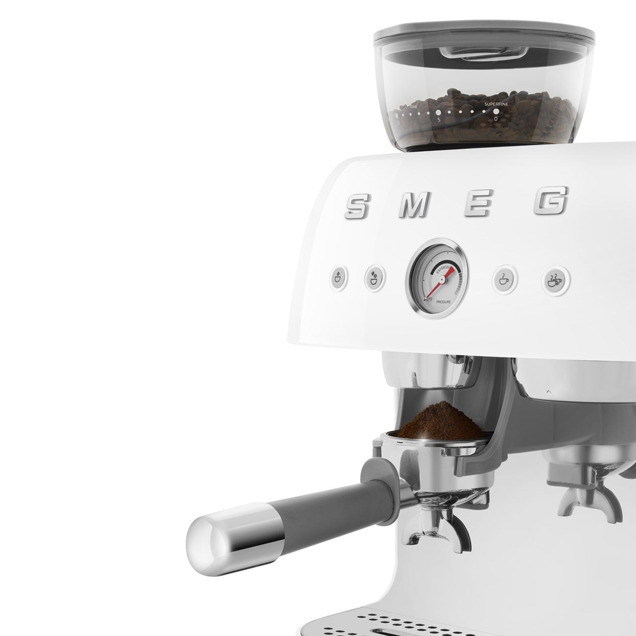 Smeg EGF03 Espresso Coffee Machine 50's Style - with Grinder