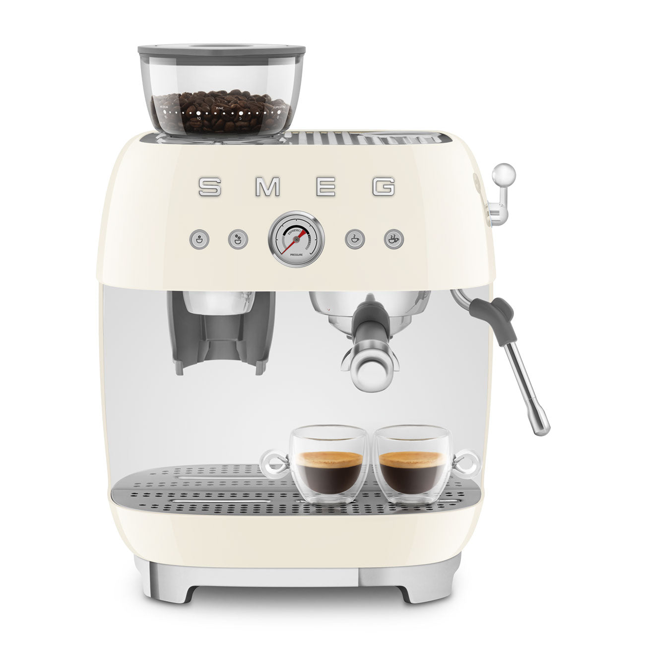 Smeg EGF03 Espresso Coffee Machine 50's Style - with Grinder