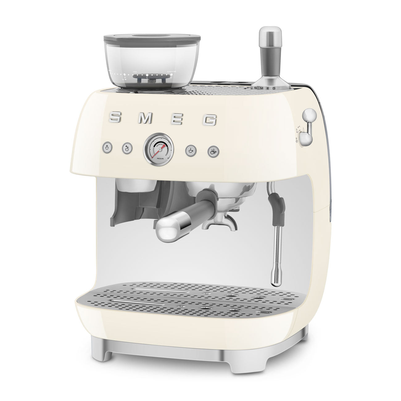 Smeg EGF03 Espresso Coffee Machine 50's Style - with Grinder