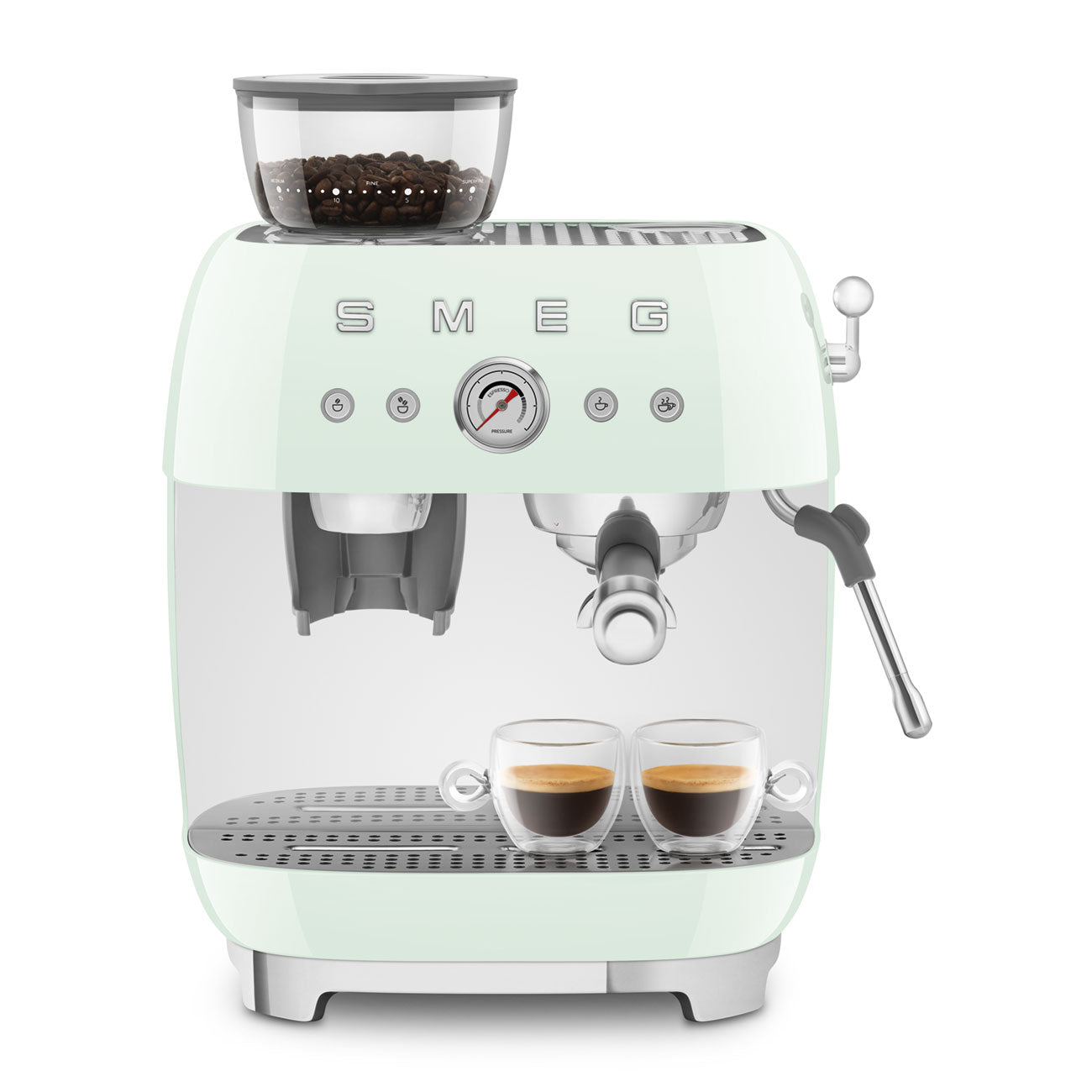 Smeg EGF03 Espresso Coffee Machine 50's Style - with Grinder