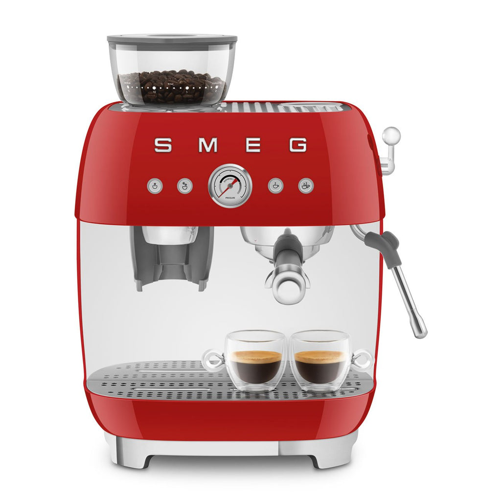 Smeg EGF03 Espresso Coffee Machine 50's Style - with Grinder