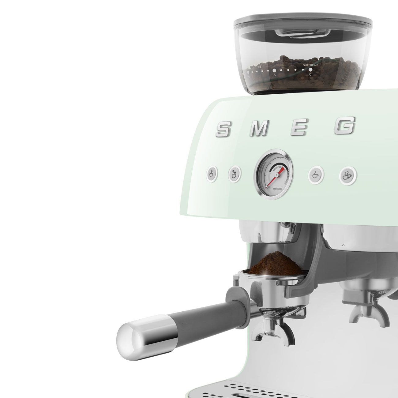 Smeg EGF03 Espresso Coffee Machine 50's Style - with Grinder