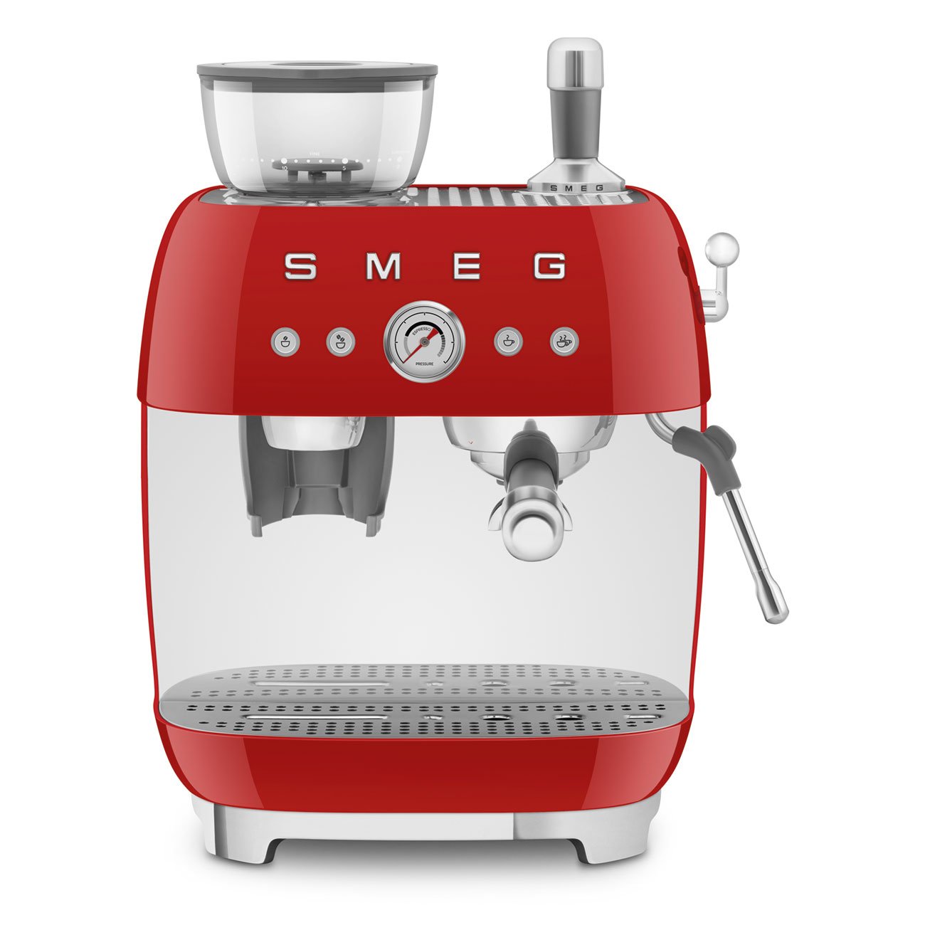 Smeg EGF03 Espresso Coffee Machine 50's Style - with Grinder