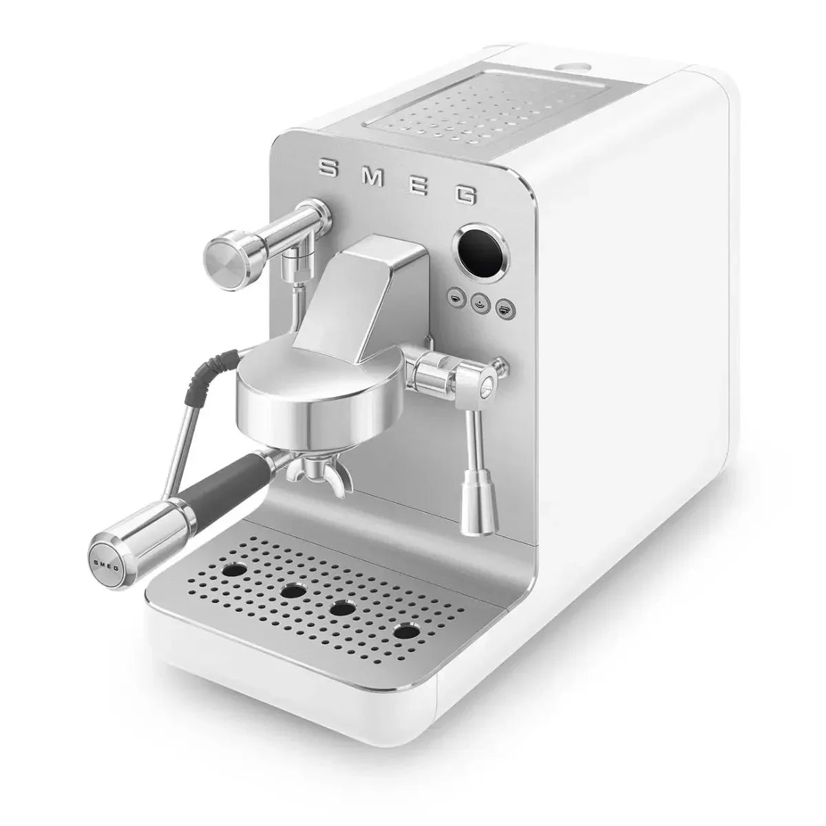 Smeg EMC02 MiniPro Espresso Machine + Smeg CGF02 Mini Pro Coffee Grinder Home Bundle Kit