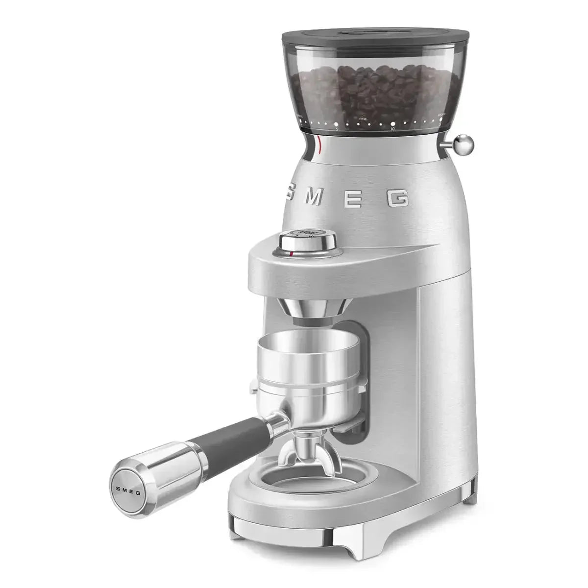 Smeg EMC02 MiniPro Espresso Machine + Smeg CGF02 Mini Pro Coffee Grinder Home Bundle Kit