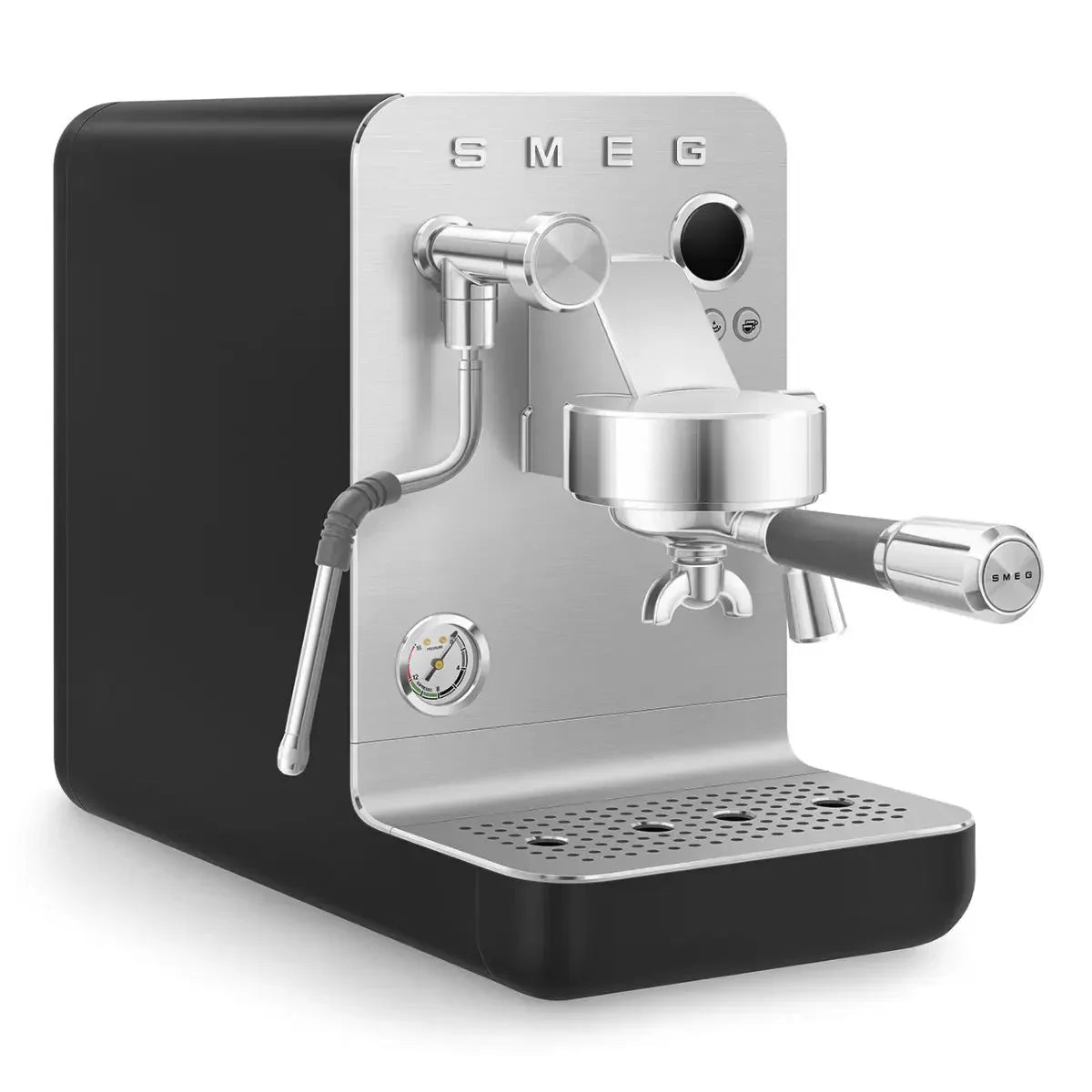 Smeg EMC02 MiniPro Espresso Machine + Smeg CGF02 Mini Pro Coffee Grinder Home Bundle Kit