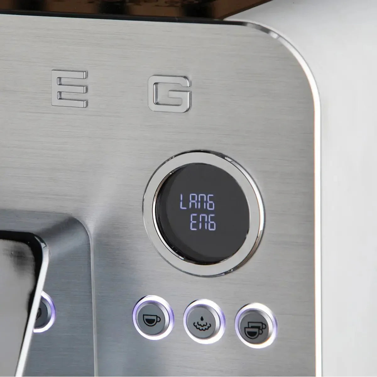 Smeg EMC02 MiniPro Espresso Machine + Smeg CGF02 Mini Pro Coffee Grinder Home Bundle Kit